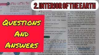 2 INTERIOR OF THE EARTH QUESTIONS AND ANSWERS  GEOGRAPHY CLASS 8 CHAPTER 2  SSC [upl. by Aynatal183]