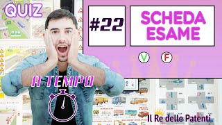 SCHEDA ESAME 22  A TEMPO  IMPOSSIBILE  IL RE DELLE PATENTI [upl. by Kissee]