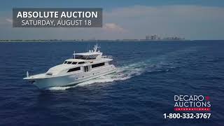 Oasis 88 Broward 1999  Fort Lauderdale Florida  Live Yacht Auction August 18 2018 [upl. by Jephum]