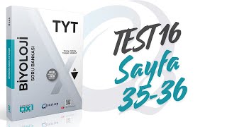 Test 16 Enzimler  Oxi Serisi Biyoloji  OksijenYayınları [upl. by Eward]