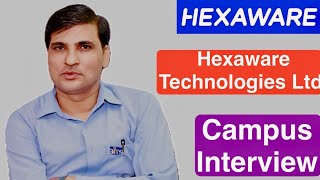 Hexaware Campus Interview I Campus Placements I Mock Interview I Arvind Singh Pemawat [upl. by Richmound614]