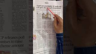 Newspaper Reading  English through the newspaper  Newspaper Vocabulary  Today’s News shorts [upl. by Otreblon]