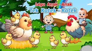 Lagu Anak Ayam 🐤 Tek Kotek Kotek Anak Ayam 🐤 Lagu Anak Indonesia Populer [upl. by Galatea]