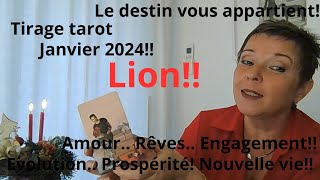 Tirage tarot Janvier 2024 pour le Lion [upl. by Atteuqihc]