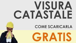 Visura catastale come scaricarla gratuitamente online [upl. by Ashraf]