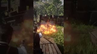 When A Fire Bottle Backfires… reddeadredemption2 rdr2 johnmarston ps5 gaming videogames games [upl. by Ahcsim]