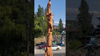 Leavenworth totem pole Nice Pole [upl. by Ecirtael]