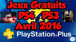 Jeux Gratuits PS4  PS3  PS VITA AVRIL 2016  PS Plus [upl. by Firestone352]