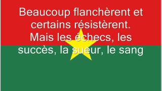 Hymne national du Burkina Faso [upl. by Thorfinn]