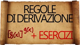 Derivata di fx elevato alla gx ed esercizi di riepilogo [upl. by Rhoads]