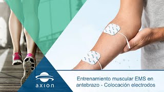 Colocación electrodos en antebrazo para entrenamiento muscular EMS  Electroestimulación EMS [upl. by Niobe529]