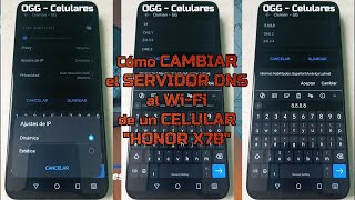 Cómo cambiar el servidor DNS al WiFi de un celular Honor X7b [upl. by Mikkanen]