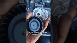 2012 BMW 750i SERPENTINE BELT AND TENSIONER PULLEY REPLACEMENT [upl. by Ggerk26]