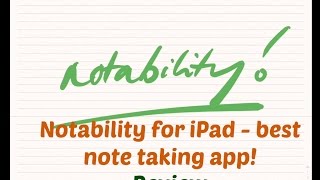 Notability  best note taking app  review for iPad pro 97quot [upl. by Ekal]