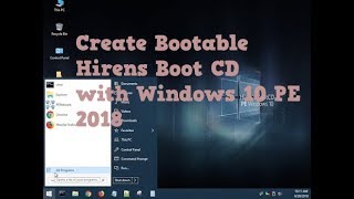 Create Bootable Hiren’s BootCD Windows 10 PE x64 on USB Flash Drive 2018 [upl. by Katrina]