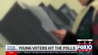 Young voters hit the polls [upl. by Theressa]