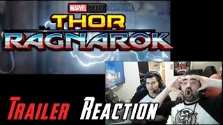 Thor Ragnarok Official Trailer Reaction [upl. by Ortiz]