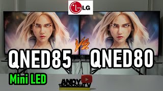 LG QNED85 Mini LED vs QNED80 Edge LED  Ambos tienen 2 puertos HDMI 21 [upl. by Niessuh]