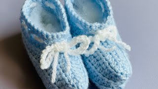 COMO TEJER ZAPATITOS PARA BEBÉ 👶 DE 3 meses [upl. by Aicad2]