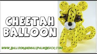 How To Make A Cheetah Balloon  Balloon Animals Palm Beach [upl. by Donn]