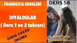 Fransızca Dersleri  Fransızca DERS 1 ve 2 EK DERS DIALOGUES  Fransızca Öğreniyorum [upl. by Eseuqcaj]