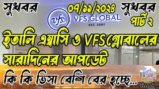 💥সুখবর✌পার্ট ২ আজকে ইতালির কি কি ওয়ার্ক ভিসা বের হল ভিসা দিতে গিয়ে পাসপোর্ট রিটার্ন কেনITALY VISA [upl. by Atinit]