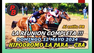 CARRERAS HIPODROMO MUNICIPAL LA PARA  CORDOBA 12052024 [upl. by Jacinda42]