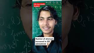 Number of attempts increased in JEE advanced saurabhbhaiya jee jeepreparation [upl. by Ogirdor]