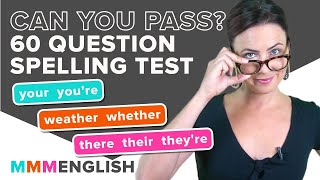 LISTENING amp SPELLING Test  Can YOU pass  Common English Words That Sound The Same [upl. by Ettenauq]