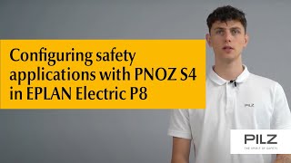 Configuring safety applications with PNOZ S4 in EPLAN Electric P8  Pilz [upl. by Etam]