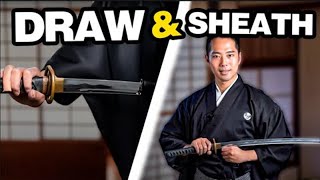 How To Draw And Sheath A Katana With LetsaskShogo [upl. by Nnylrats]