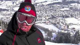 Olympiasieger Ernst Hinterseer und die Skipisten am Kitzbüheler Hahnenkamm [upl. by Austine143]