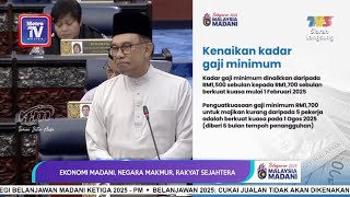 Belanjawan 2025 Gaji minimum dinaikkan kepada RM1700 berkuat kuasa Februari depan [upl. by Anahsahs]