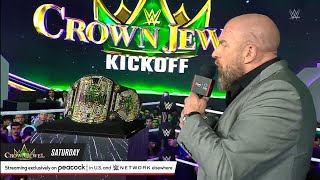 WWE Crown Jewel Kickoff Show 2024 [upl. by Zaccaria489]