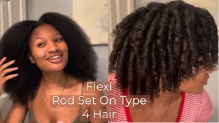 DIY Flexi Rod Set Type 4 Hair [upl. by Dimitri825]