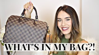 WHATS IN MY BAG  LOUIS VUITTON SPEEDY 30  Shea Whitney [upl. by Lilybelle757]