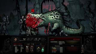 Darkest Dungeon  The Crimson Court  Champion Crocodilian Boss Fight [upl. by Nade982]