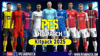 PES 2013 HD Patch 2024  New Season 2025 Kits Pack v1 [upl. by Namaj]