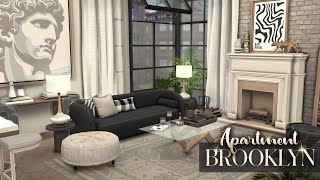 BROOKLYN APARTMENT  CC LIST  The Sims 4 Speed Build [upl. by Sulienroc249]