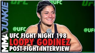 Loopy Godinez UFC record for 3 fights is cherry on top of win  UFCVegas43 postfight [upl. by Selrahcnhoj]