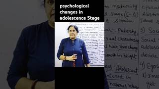 psychological changes in adolescence Stage  Class11th psychology  Chapter4 [upl. by Aiblis669]