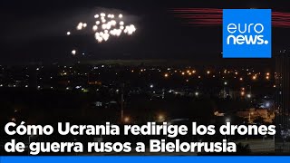 Perdidos y engañados Cómo Ucrania redirige drones rusos a Bielorrusia [upl. by Anneirb]