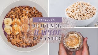 IDÉES DE DÉJEUNER SANTÉ │ Recettes véganes simples amp rapide [upl. by Oeram]