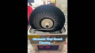 Ultrasonic Vinyl Record cleaning …⚡️ [upl. by Yeltrab]