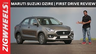 Maruti Suzuki Dzire 2017  First Drive Review  ZigWheelscom [upl. by Dunkin930]