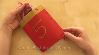 Adventskalender basteln  Bastelideen Weihnachten amp Advent  Weihnachtsdeko 2024 [upl. by Zohar474]