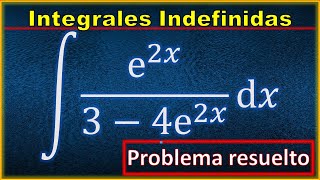 SOLUCIÓN DE PROBLEMA CON INTEGRALES EXPONENCIALES POR SUSTITUCIÓN  CAMBIO DE VARIABLE  PROBLEMA 10 [upl. by Aitnom62]