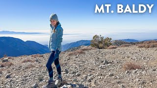 HIKING MT BALDY  Solo hike to the highest point in LA [upl. by Anar219]