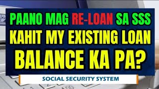 ✅PAANO MAG RELOAN KAHIT MY EXISTING LOAN BALANCE KA PA SSS SALARY LOAN ONLINE  SSS 2024 [upl. by Hsot]