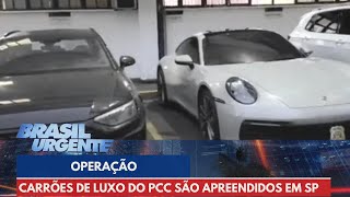 Carrões de luxo do PCC são apreendidos  Brasil Urgente [upl. by Clari]